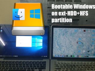 Partitions used for both windows and macbook pro