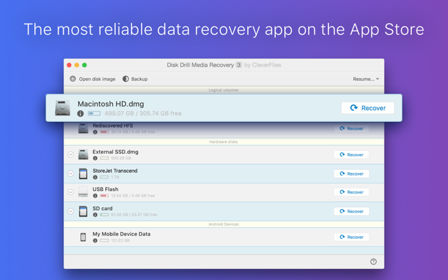 Recovery app for mac